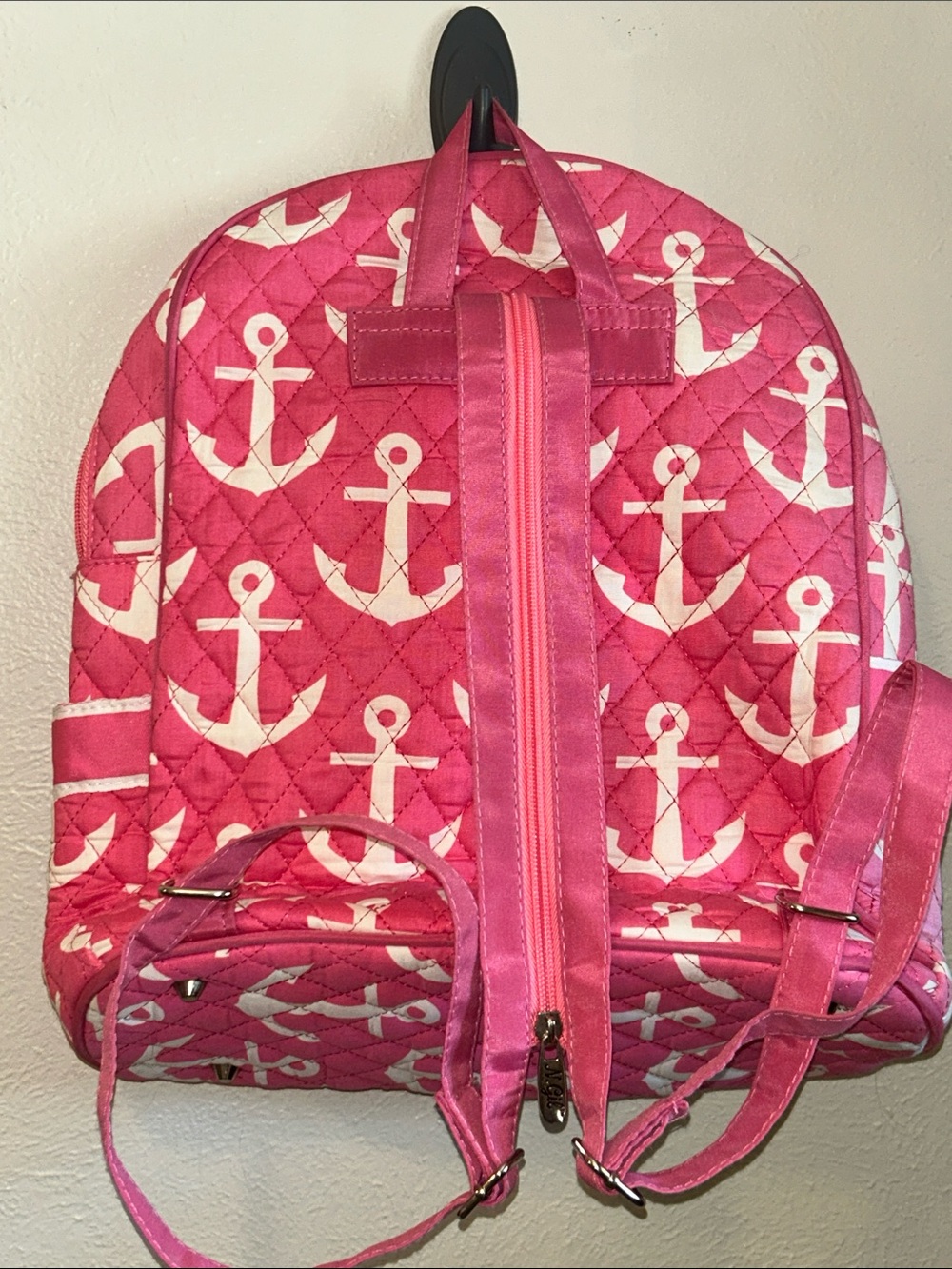 N.Gil Pink Anchor Backpack - Picture 3 of 5